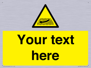 Custom Warning strong river flows